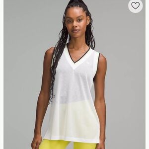 Lululemon V-Neck Mesh Tennis Tank Top